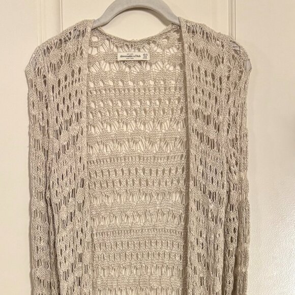 Abercrombie & Fitch Maxi Long-Sleeved Knitted Cardigan - Picture 1 of 5
